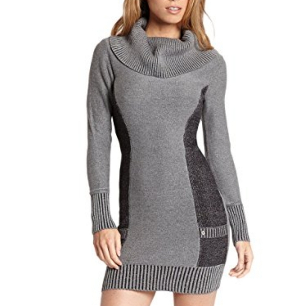 G by Guess Women's Cowl Neck Sweater Dress Size Small
